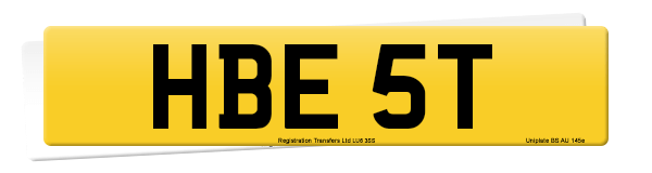 Registration number HBE 5T